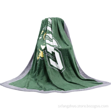 wholesale 100% polyester design customized micro flannel print blanket